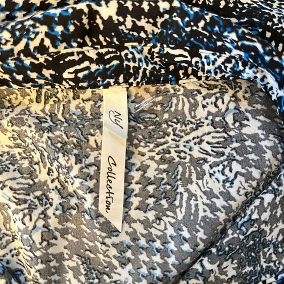 NY Collection Shirt Dress Light Weight Boho Button Down Modest Preppy Size XL - Picture 11 of 14